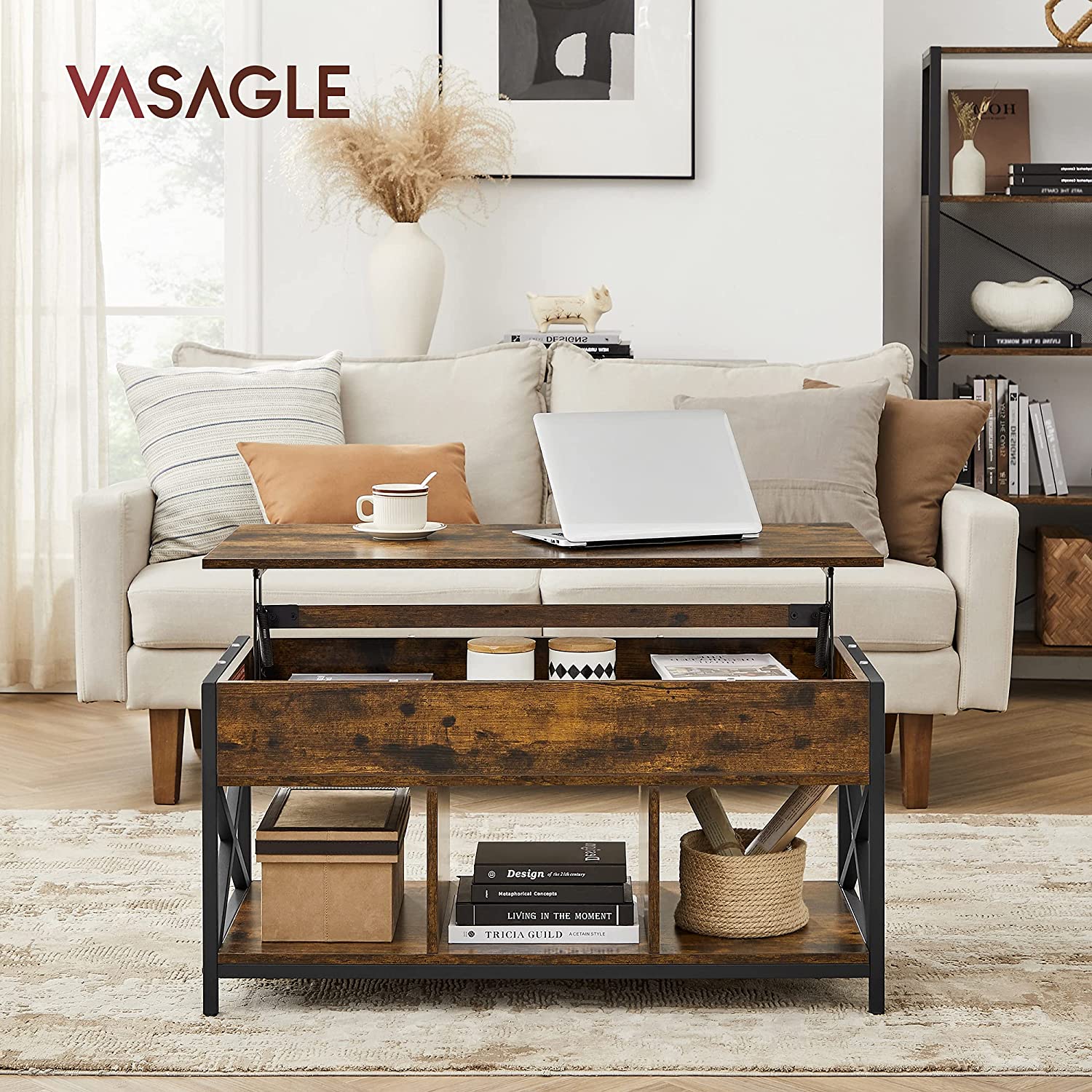 VASAGLE Lift Top Coffee Table