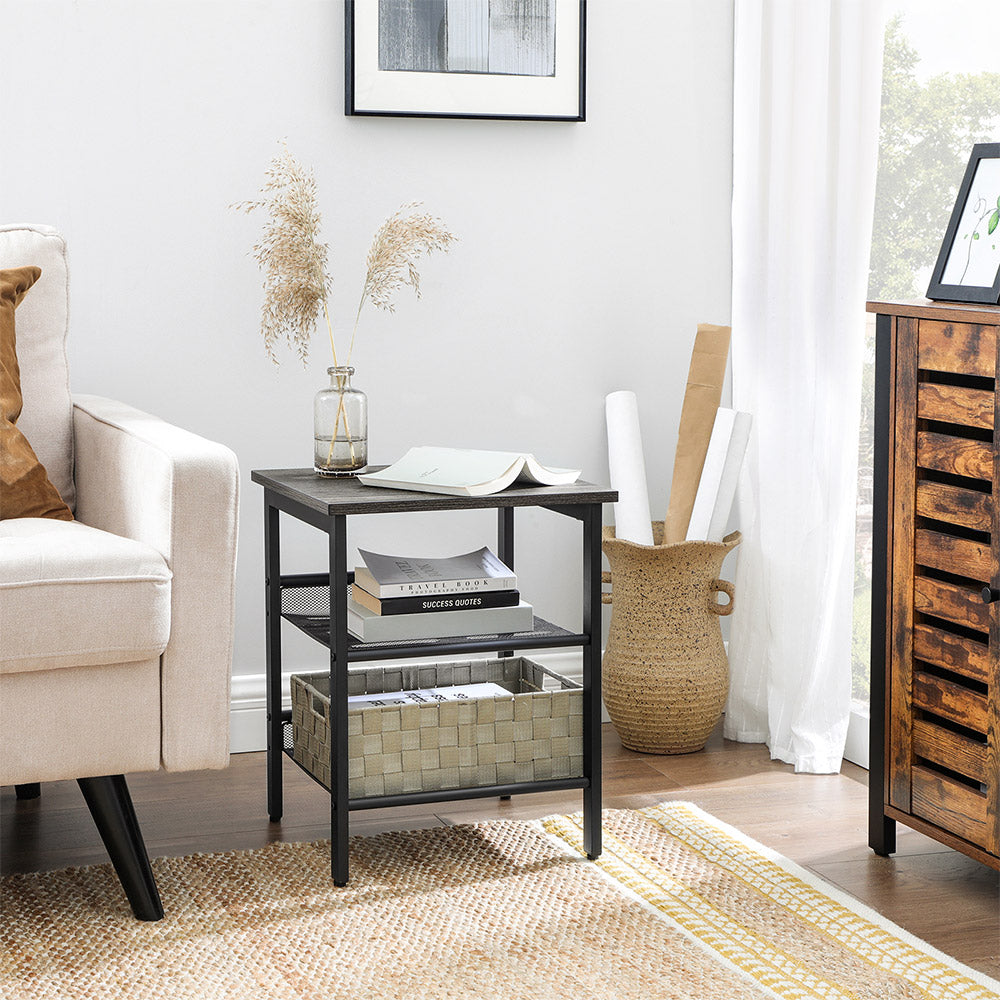 Charcoal Gray Side Tables