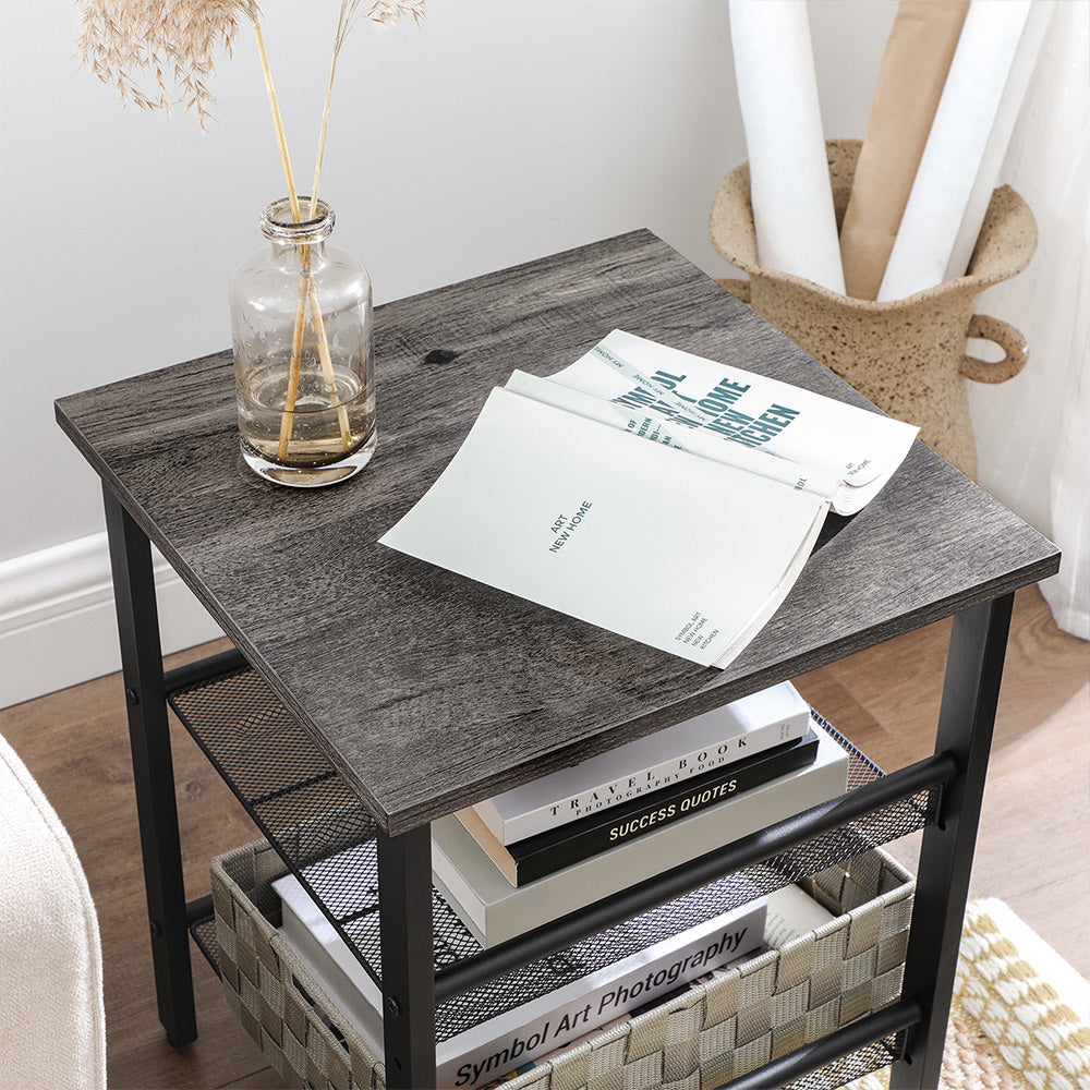 Charcoal Gray Side Tables