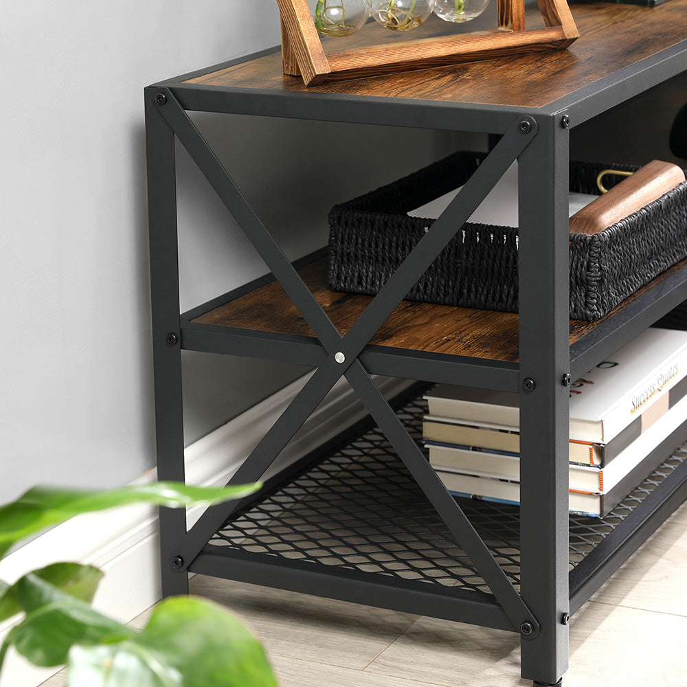 Industrial Farmhouse TV Console Stand