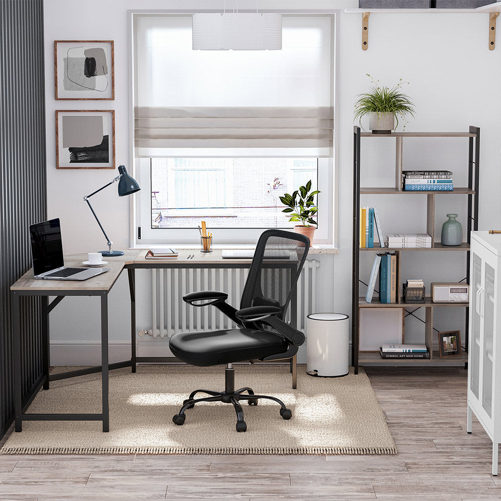 L-Shaped Corner Desk in Gray