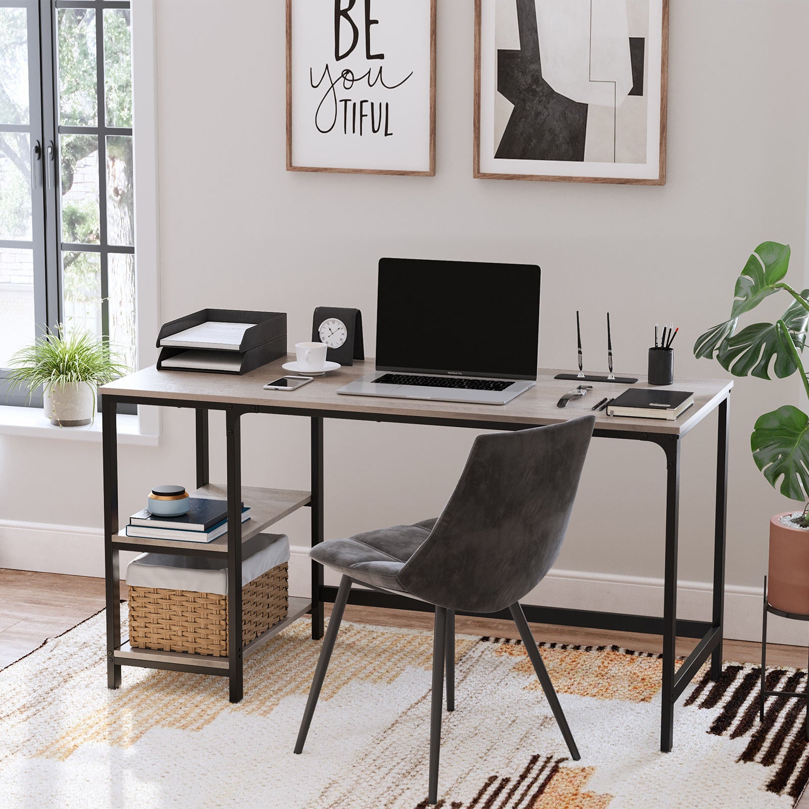 55 Inches Home Office Desk