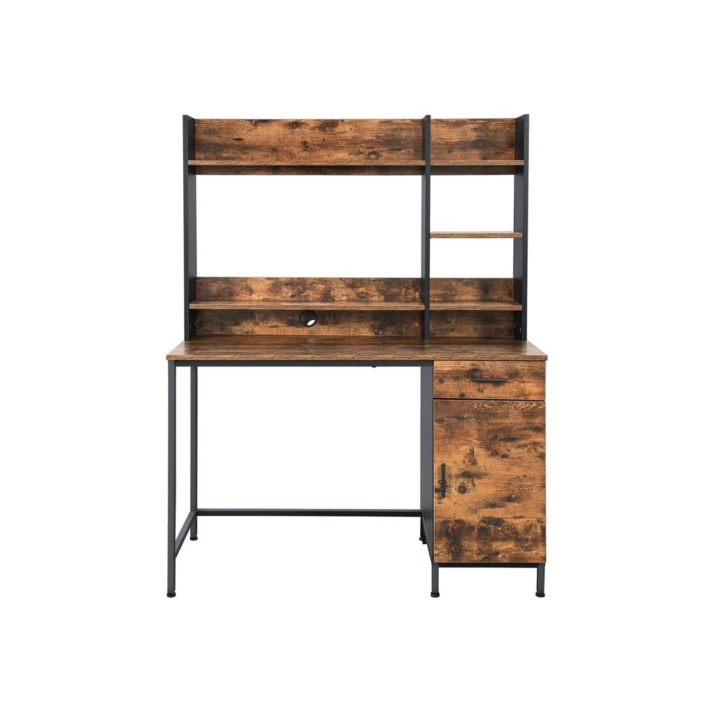 Computer Desk with Bookshelf