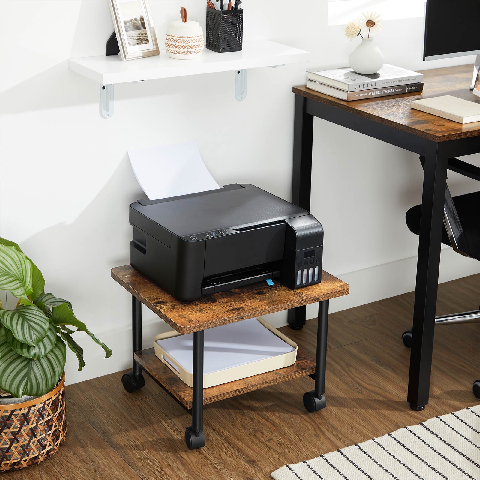 Under Desk Printer Stand