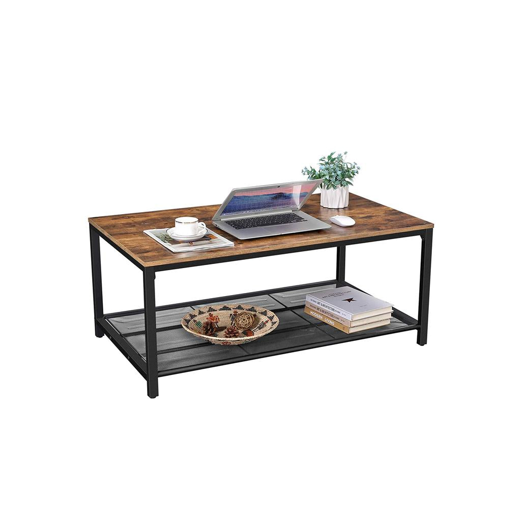 Coffee Table with Dense Mesh Shelf