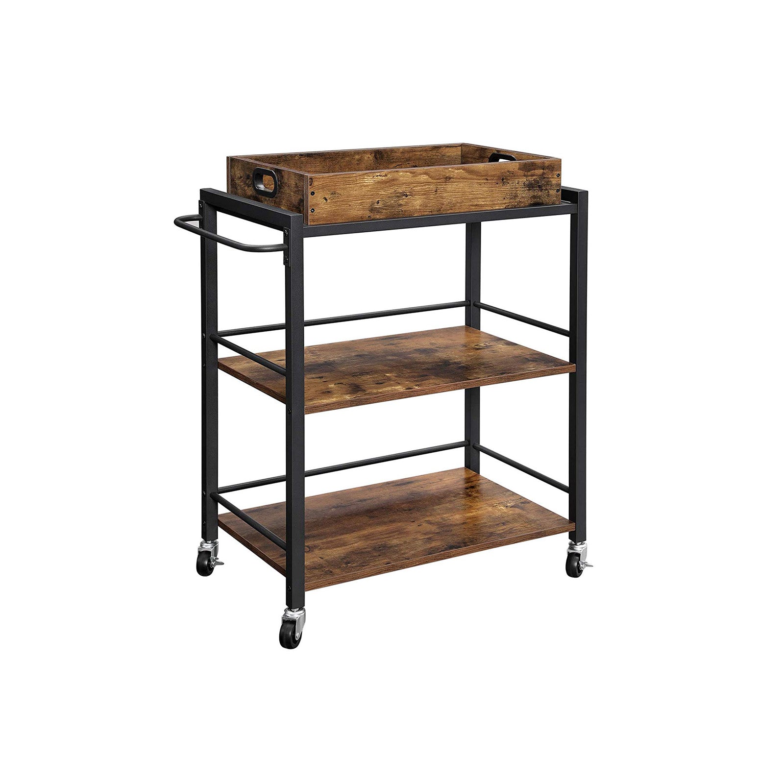 Kitchen Serving Cart with Wheels and Handle