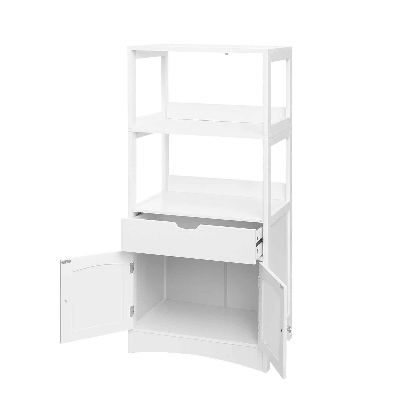 Upper Shelves Bathroom Cabinet