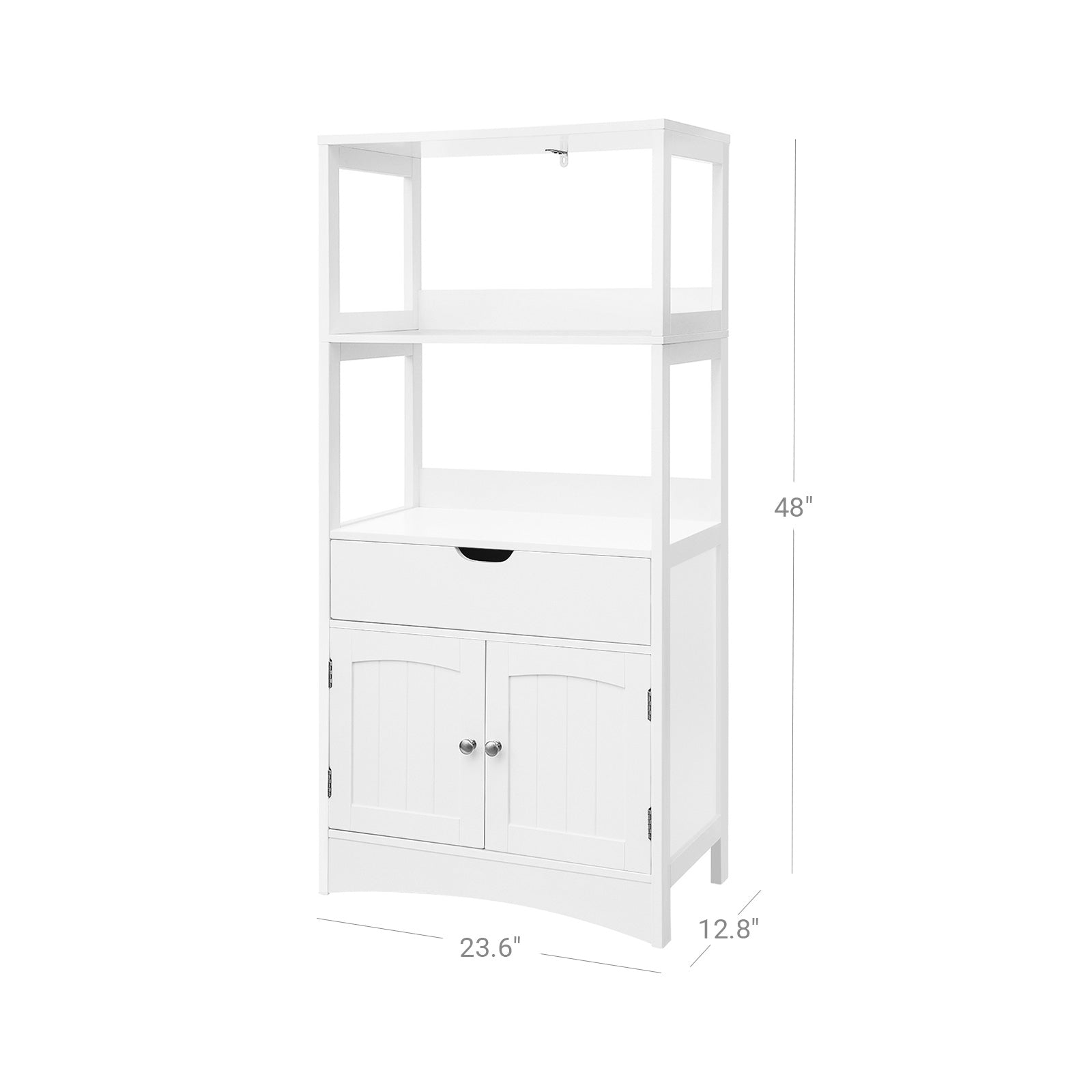 Upper Shelves Bathroom Cabinet