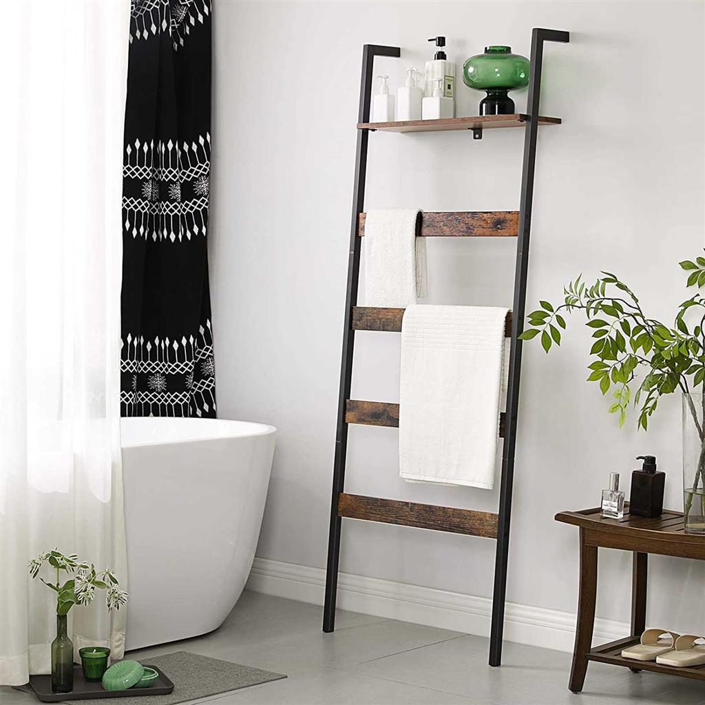 Blanket Ladder Wall-Leaning Shelf