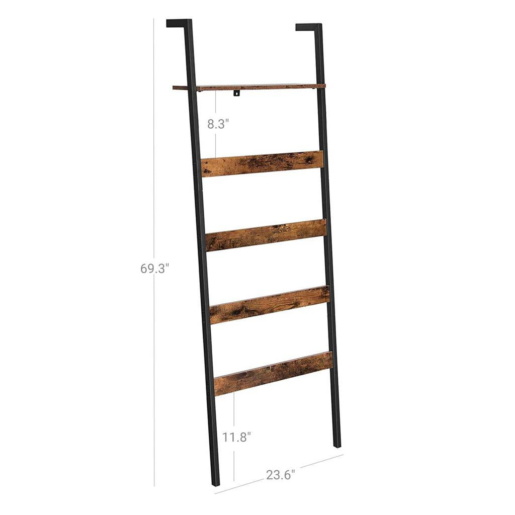 Blanket Ladder Wall-Leaning Shelf