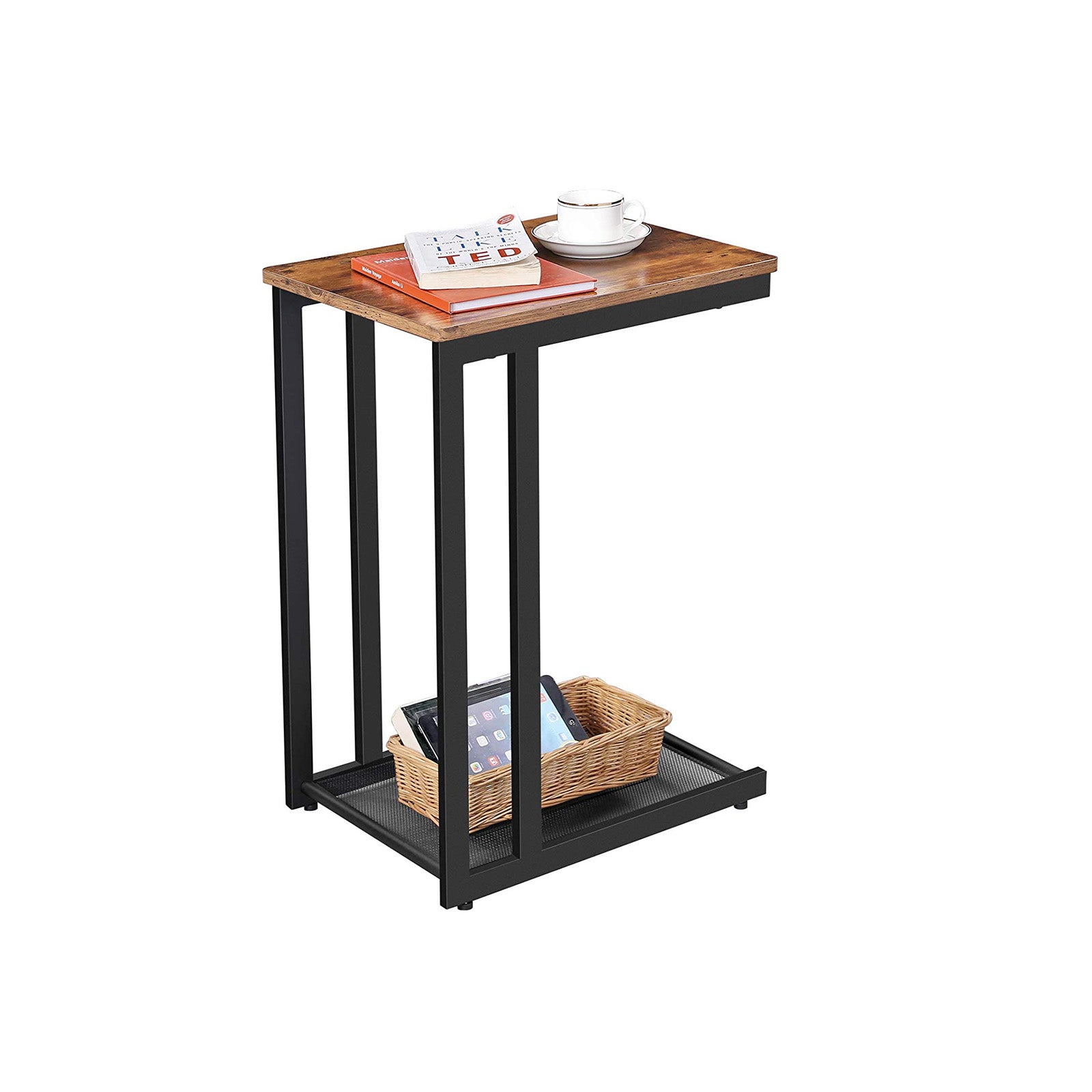 Mesh Shelf Side Table