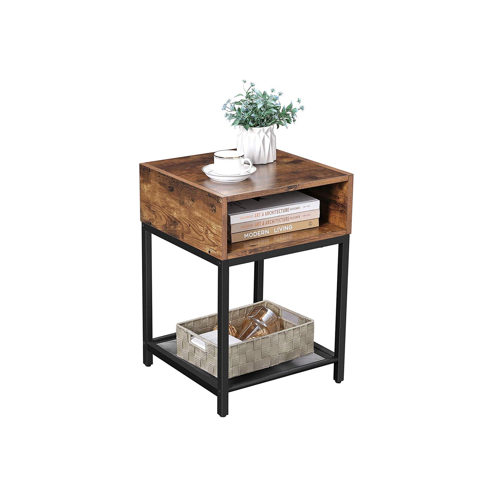 Open Compartment Nightstand