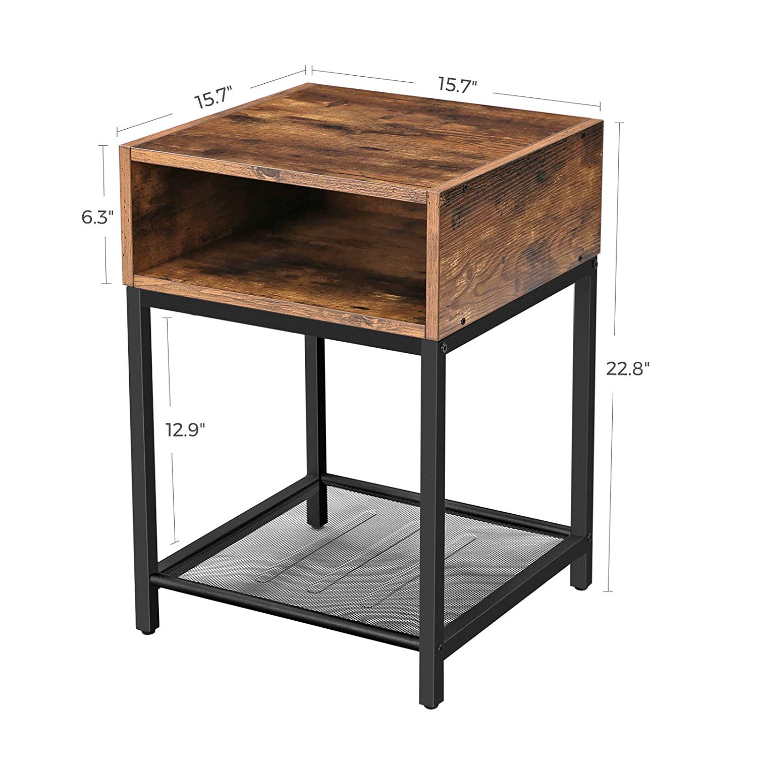 Open Compartment Nightstand